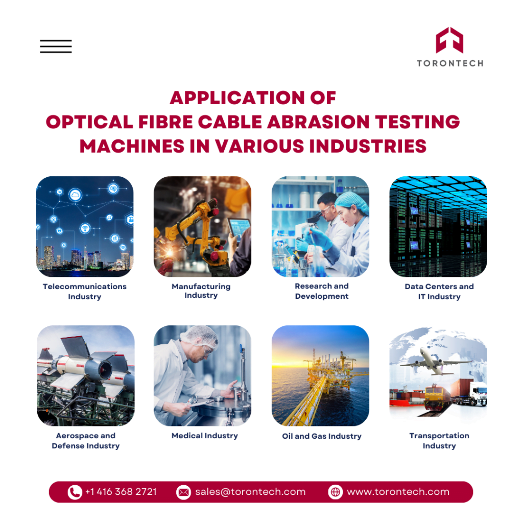 Application of Optical Fibre Cable Abrasion Testing Machines