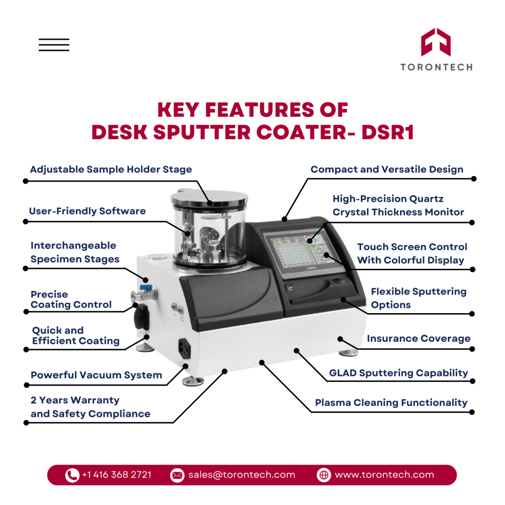 Key Features of Desk Sputter Coater - DSR1