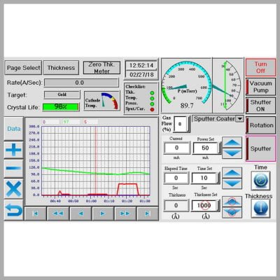 Turbo Pumped Carbon Coater and Thermal Evaporator – DCT-T-300